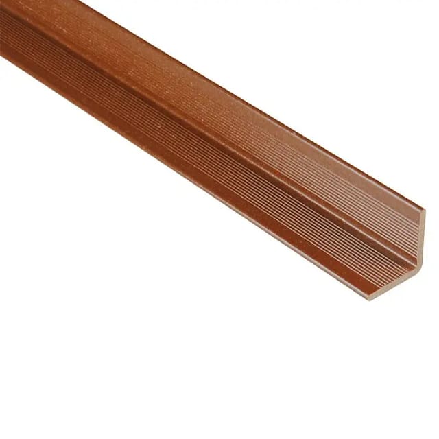 Kovalex WPC Wandabschlussleiste Braun 4 cm x 4 cm x 250 cm