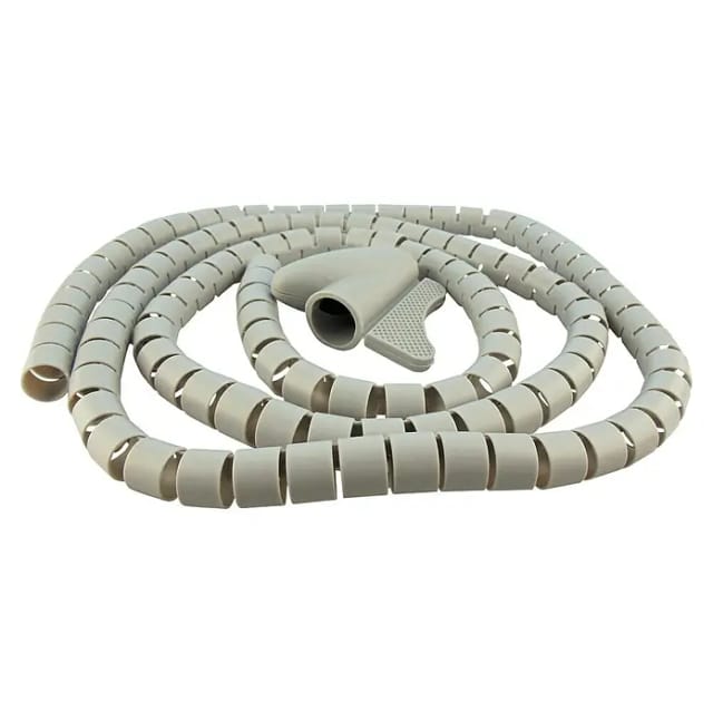 Schwaiger® Kabelspiralschlauch (Ø 28 mm) Grau