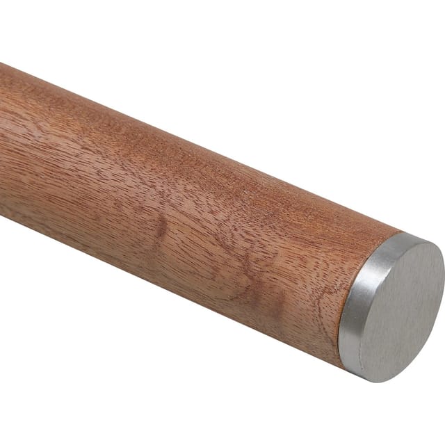 Endkappe Edelstahl V2A flach für Holzhandlauf Ø 40 mm - Handlauf Zubehör