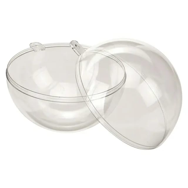 Kunststoff-Kugel teilbar 12 cm glasklar
