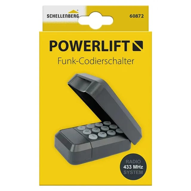 Schellenberg Funk-Codetaster Powerlift für Garagentore mit Abdeckung