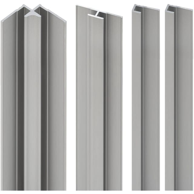 Schulte Profilset DecoDesign für Duschrückwände Länge 210 cm Alu Natur
