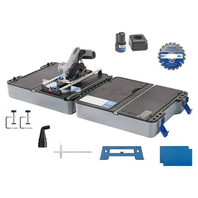 Dremel Mobile-Sägestation CS12V-S1C Kreissäge mit Sägetisch-Koffer