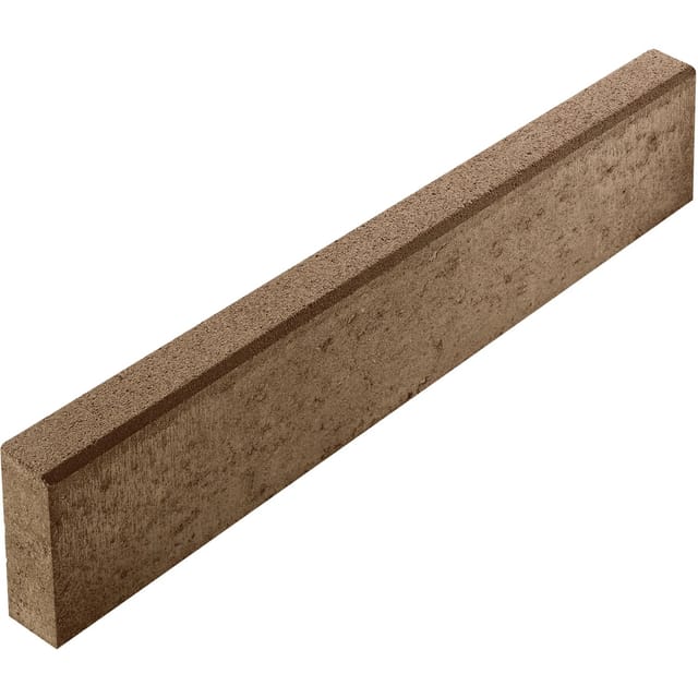 Tiefbordstein aus Beton 8 x 25 x 100 Braun