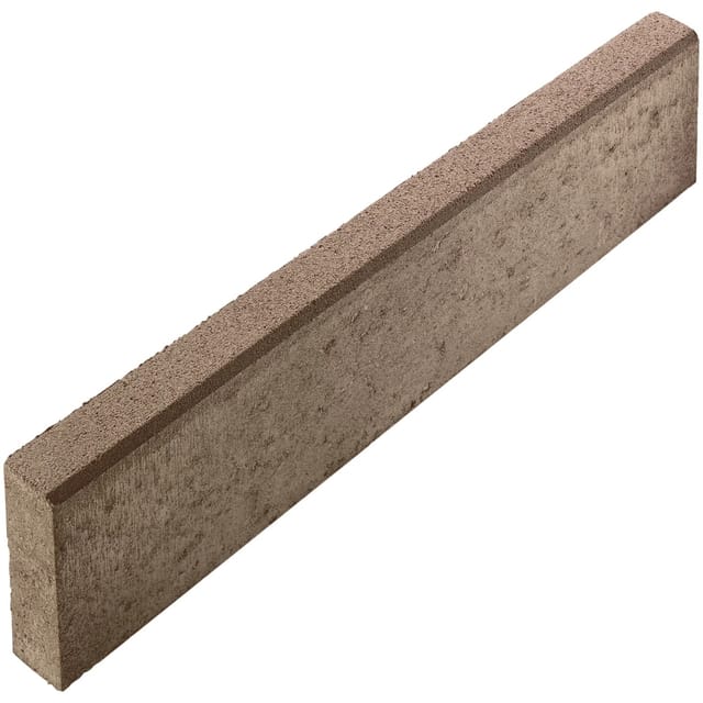 Tiefbordstein aus Beton 8 x 30 x 100 cm Braun