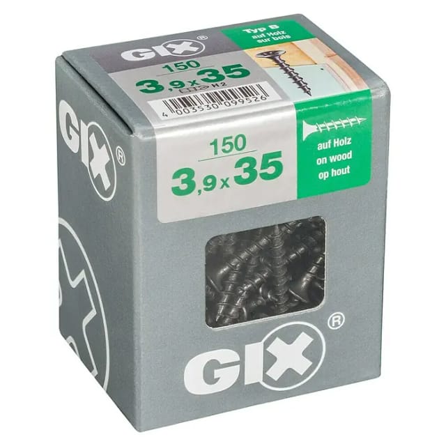 Gix Typ B 3,9 mm x 35 mm 150 Stück
