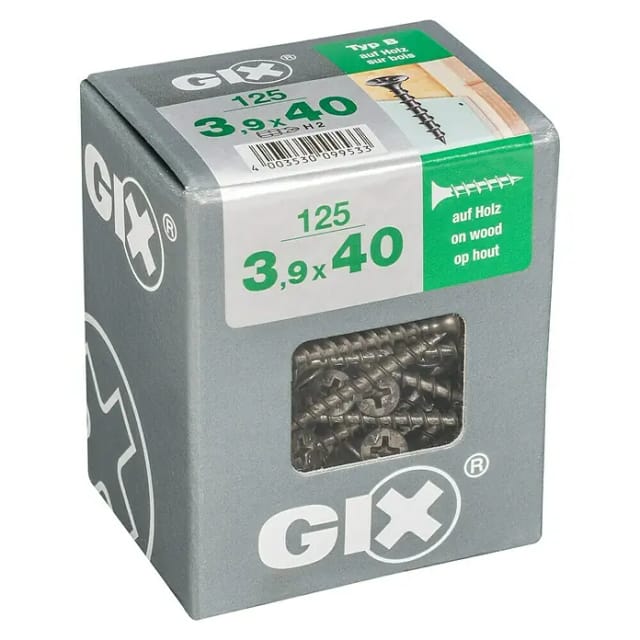 Gix Typ B 3,9 mm x 40 mm 125 Stück