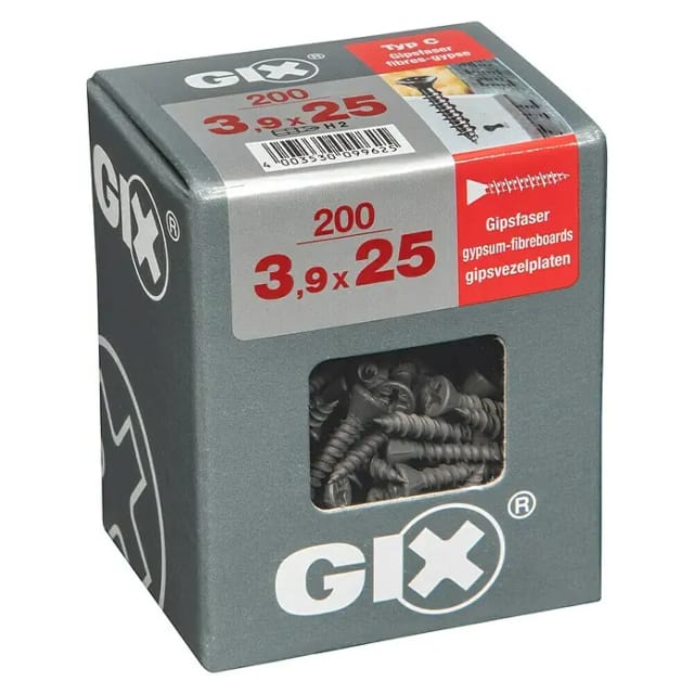 Gix Typ C 3,9 mm x 25 mm 200 Stück