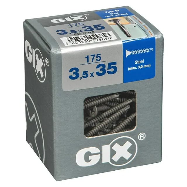 Gix Typ D 3,5 mm x 35 mm 175 Stück