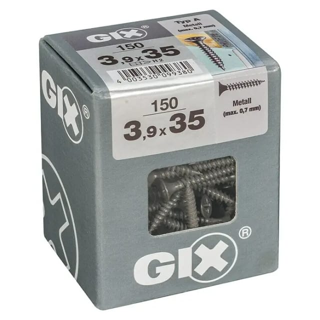 Gix Typ A 3,9 mm x 35 mm 150 Stück