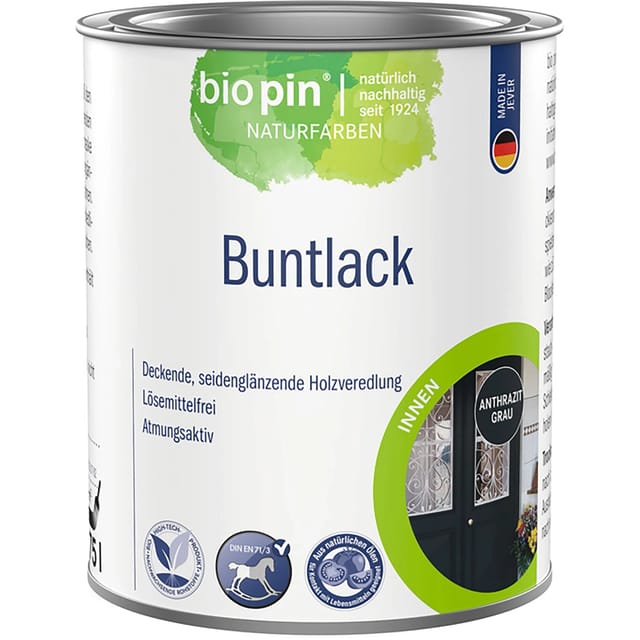 Biopin Buntlack Anthrazit Grau 750 ml