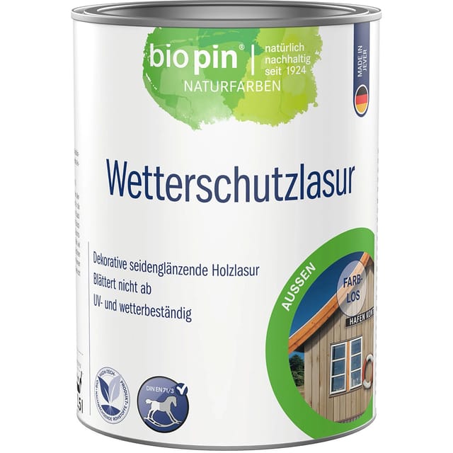 Biopin Wetterschutzlasur Farblos 2,5,