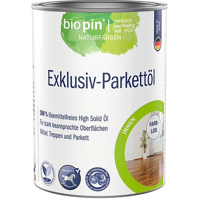 Biopin Parkettöl Exklusiv High-Solid 750 ml