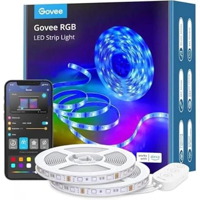 Govee RGB LED-Leuchtstreifen H6110 dimmbar 5 m