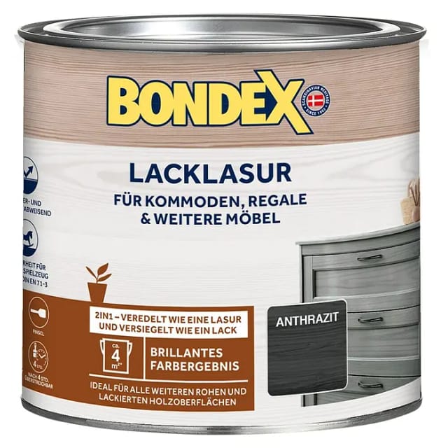 Bondex Lack-Lasur Anthrazit 375 ml