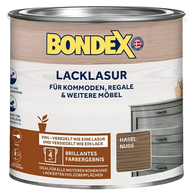 Bondex Lack-Lasur Haselnuss 375 ml