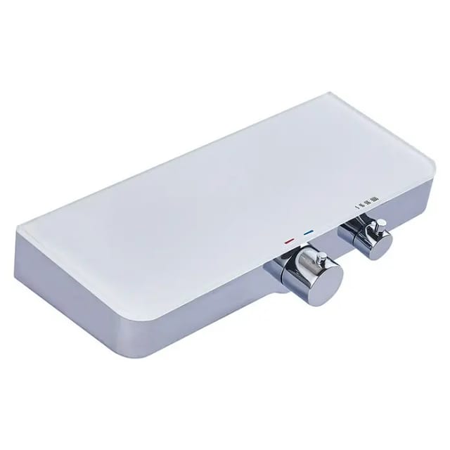 Schütte Thermostat-Duscharmatur Ocean mit Ablage Chrom-Weiß
