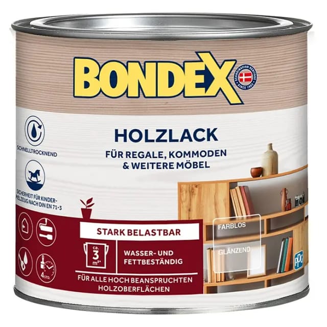 Bondex Holzlack Transparent glänzend 250 ml
