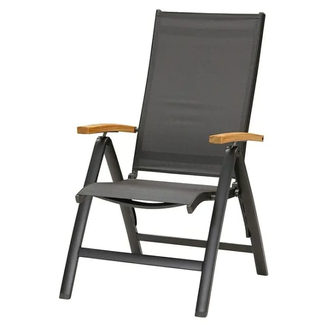 Barths Klappsessel Cavalese Anthrazit/Teak FSC®