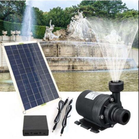 50-w-solarwasserpumpe Aus Monokristallinem Silizium, Dauerbetrieb, Geräuscharm, 4 Minuten Autonomie, Bürstenloser Gleichstrom-düsensatz
