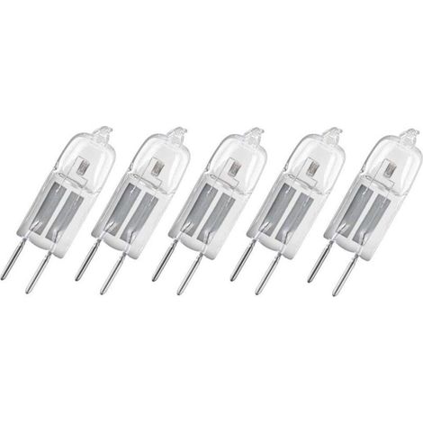 Packung Mit 5 Dimmbaren 10w 12v G4 Halogenlampen Mit Stiftsockel, Warmweiß 2800k, 130 Lm [energieklasse G]