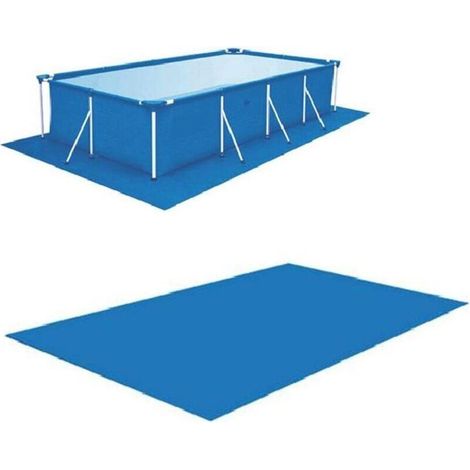 Ymyny Rechteckige Schwimmbadmatte, Bodenmatte Für Quadratische Schwimmbecken, Rechteckige Schwimmbad-bodenplane, Faltbare Bodenabdeckung Für Rahmenpools, Planschbecken, Whirlpools