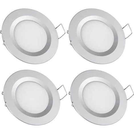 Beijiyi – 4er-pack Einbau-led-spots (12 V) – 58–65 Mm Einbauöffnung – 3 W, 6400 K Kaltweiß – Deckenleuchte Für Wohnmobil, Boot, Wohnwagen, Transporter, Yacht