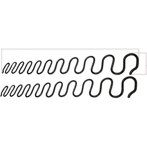 Ymyny – Set Mit 2 Ersatzfedern Aus Kohlenstoffstahl (55 Cm) – 8 S-clips Zur Sicheren Befestigung – Reparatur Von Sofas Und Stühlen