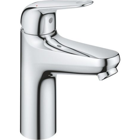 Einhebel-waschtischarmatur, Wassersparend, Mittlere Größe, Klick-klack-ablaufgarnitur, Einfache Montage, Chrom