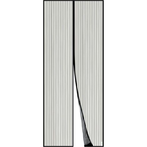 Magnetisches Moskitonetz Für Türen, Netzvorhang, Automatischer Schließmechanismus, Hält Frische Luft Im Inneren (100 X 220 Cm, Schwarz)