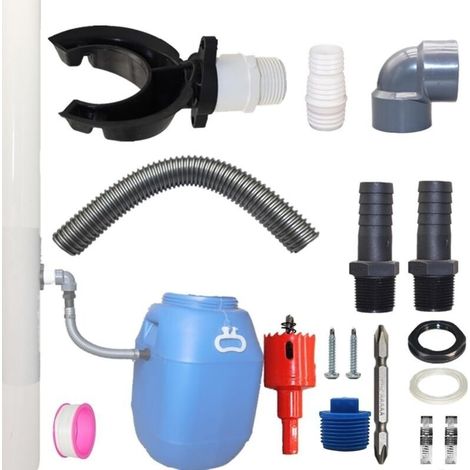 Regenwassernutzungssystem Für 70–110 Mm Fallrohre – Komplettset Mit 50 Cm Schlauch – Reißfestes Pvc