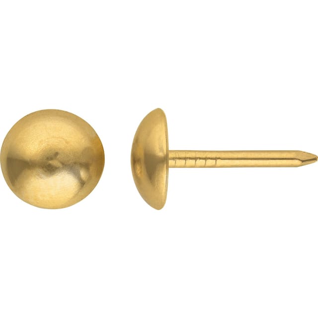 Polsternägel 11 mm x 12,5 mm vermessingt 30 Stück