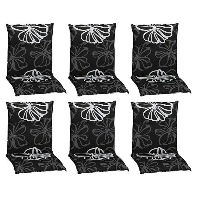 Beo Saumauflage Boston 6er-Set Niedriglehner Schwarz-Weiß