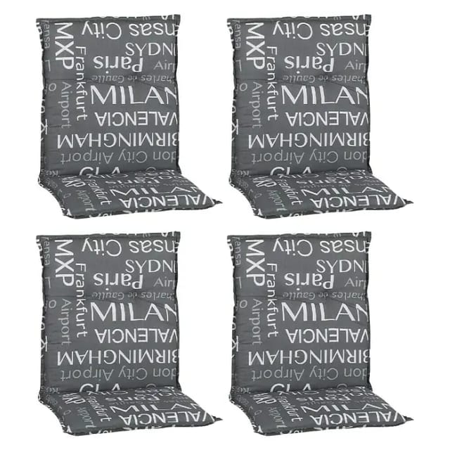 Beo Sitzauflage Niedriglehner Bellona 4er-Set grau