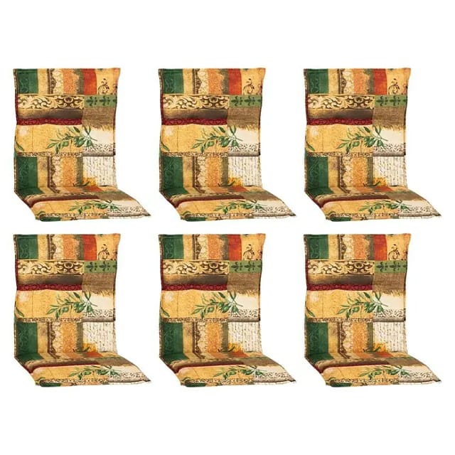 Beo Sitzauflage Niedriglehner Glasgow 6er Set Beige-Natur