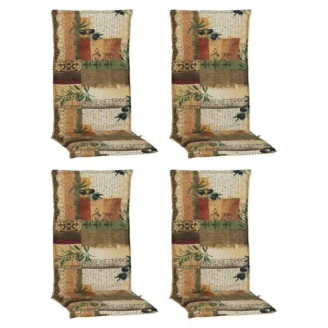 Beo Sitzauflage Hochlehner Glasgow 4er-Set Beige-Natur