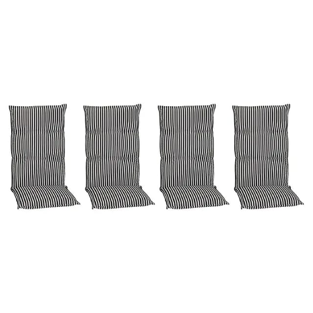 Beo Sitzauflage Hochlehner Tupelo 4er Set Schwarz-Weiß