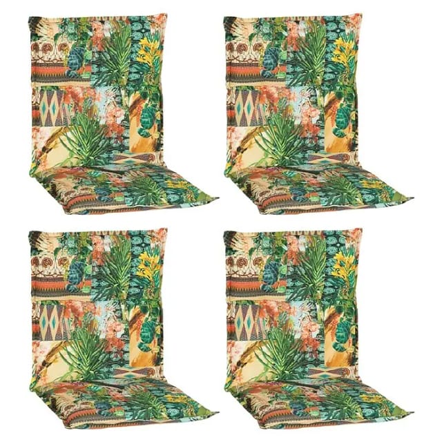 Beo Sitzauflage Niedriglehner Texas 4er-Set mit Dschungel-Design