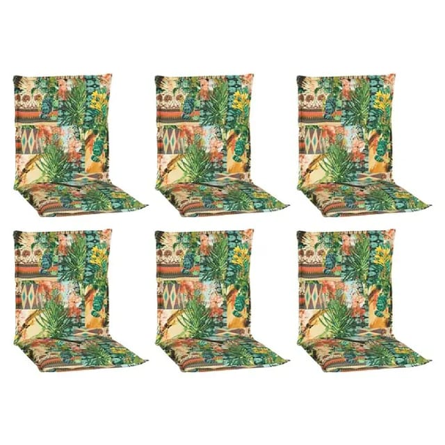 Beo Sitzauflage Niedriglehner Texas 6er Set mit Dschungel Design