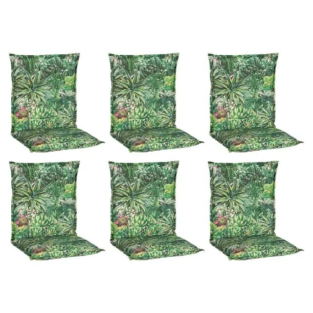 Beo Sitzauflage Niedriglehner Tegernsee 6er-Set mit Kaktuslandschaft-Design