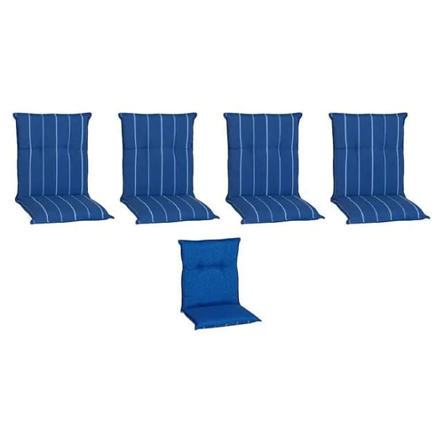 Beo Sitzauflage Niedriglehner Tovarnik 4er-Set Blau-Weiß gestreift
