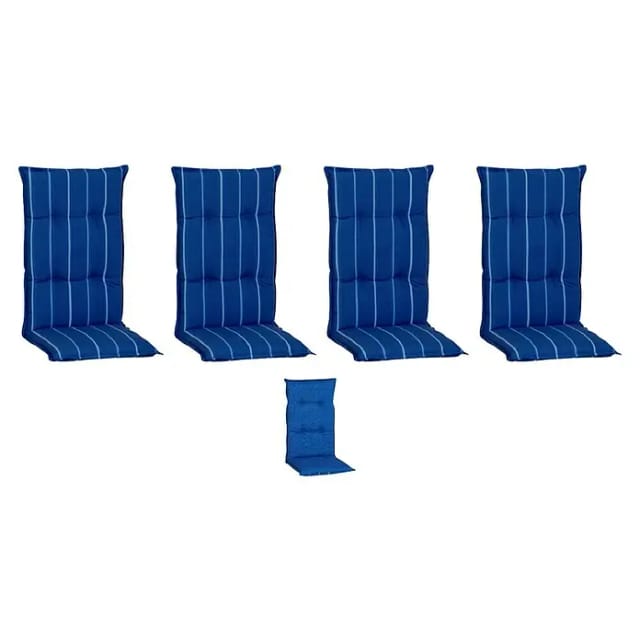 Beo Sitzauflage Hochlehner Tovarnik 4er-Set Blau-Weiß gestreift