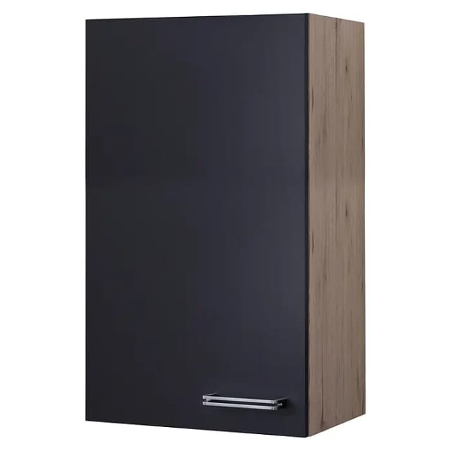 Flex-Well Exclusiv Küchen-Hängeschrank Lara 50x89cm Anthrazit-San Remo Eiche