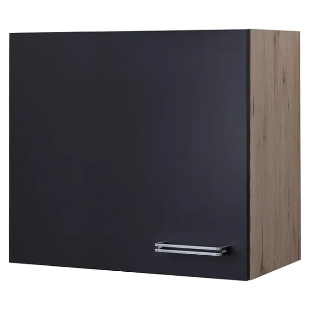 Flex-Well Exclusiv Küchen-Hängeschrank Lara 60 cm Anthrazit-San Remo Eiche