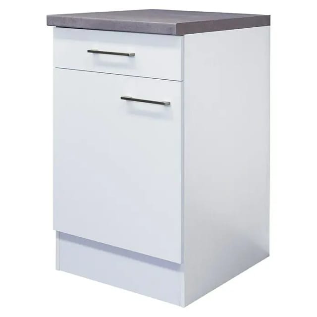 Flex-Well Exclusiv Küchen-Unterschrank Joelina 50 cm Weiß