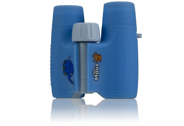 DieMaus Kinderfernglas 6 x 21 mit Beutel Elefant-Motiv Blau