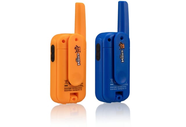DieMaus Walkie-Talkies 2er Set Blau-Orange