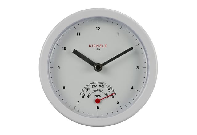 Kienzle Badezimmeruhr Ø 14 cm Weiß