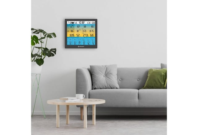 Bresser Solar-WLAN-Wetterstation 4CAST PRO SF 7-in-1 Schwarz