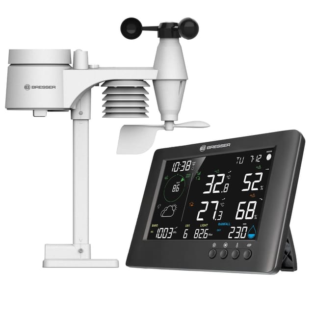 Bresser WLAN-Funk-Wetterstation TB 7-in-1 Schwarz